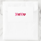 Valentine's Day Rechthoekige Sticker (Tas)