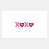 Valentine's Day Rechthoekige Sticker (Voorkant)