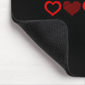 Valentine's Day Red Heart Design For Men, Women &a Muismat (Hoek)