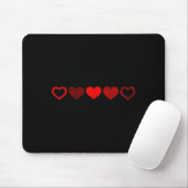 Valentine's Day Red Heart Design For Men, Women &a Muismat (Met muis)