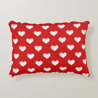 Valentines Day Red Love Hearts Accent Pillow Accent Kussen