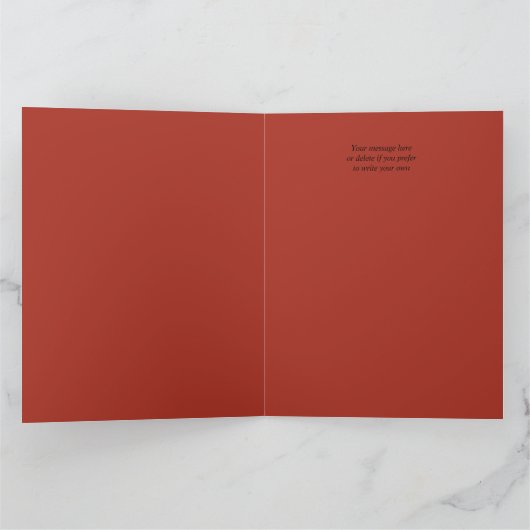 VALENTINE'S DAY Retro Dienstmeisje bewerkbare vouw Kaart (Binnen)