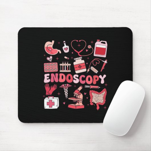 Valentine's Day Retro Endo Crew Nurse Endoscopy Gl Muismat (Met muis)