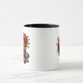 Valentine's Day | Retro Pop Art  Personalized Mok (Midden)