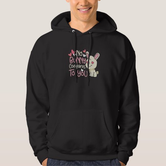 Valentine's Day Romantic Bunny Rabbit Pun Gift Pre Hoodie (Voorkant)
