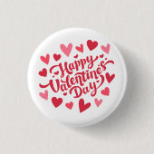 Valentine's Day Ronde Button 3,2 Cm (Voorkant)