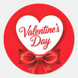 Valentine's Day Ronde Sticker