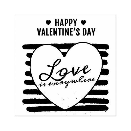Valentine's Day Rubberstempel (Afrduk)