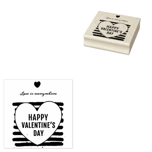 Valentine's Day Rubberstempel (Gestempeld)