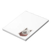 Valentines Day Samoyed Dog Notitieblok (Linkerzijde)