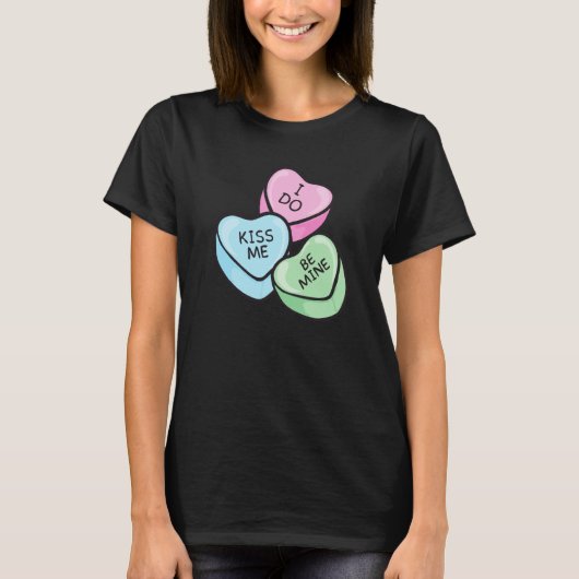 Valentine's Day Saying Hearts T-shirt (Voorkant)