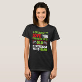 Valentine's Day Saying Video Gamers Quote Graphic T-shirt (Voorkant volledig)