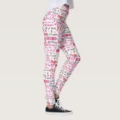 Valentine's Day Sayings Word Collage Leggings (Rechts)