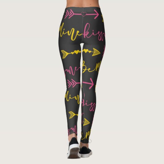 Valentine's Day Seamless Pattern Leggings (Achterkant)