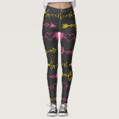 Valentine's Day Seamless Pattern Leggings (Voorkant)