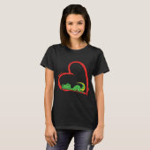 Valentines Day Shirt Funny Heart Trex Sleeng Dinos (Voorkant volledig)