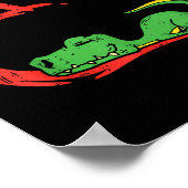 Valentines Day Shirt Funny Heart Trex Sleeng Dinos Poster (Hoek)