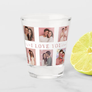 Valentine's Day Shot Glass  | Custom Couple Photos Shot Glas