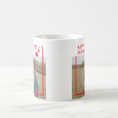 Valentines Day Simple Hearts Custom Photo Koffiemok (Center)