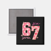 Valentines Day Six Seven 67 Meme 6 7 Heart Boys Gi Magneet (Voorkant / Achterkant)