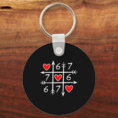 Valentines Day Six Seven 67 Meme 6 7 Heart Boys Gi Sleutelhanger (Voorkant)