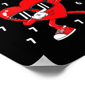 Valentines Day Six Seven 6 7 Meme Dab Heart Funny  Poster (Hoek)