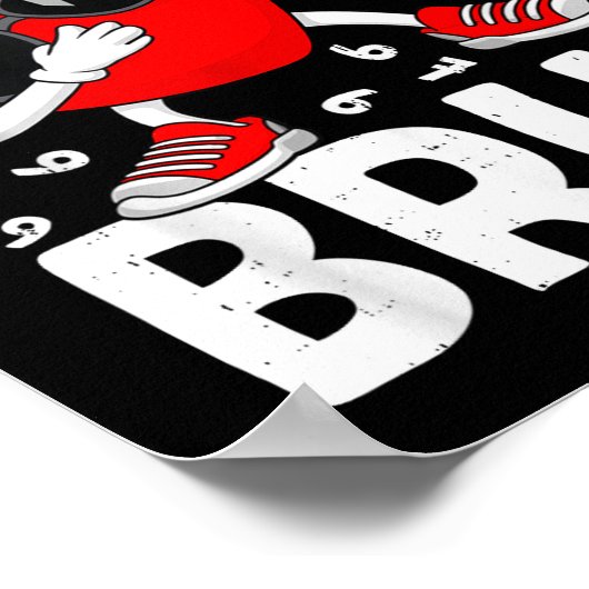 Valentines Day Six Seven Bruh 6 7 Meme Dab Heart B Poster (Hoek)