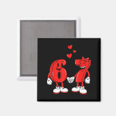 Valentine's Day Six Seven Hearts 6 7 Meme Gen Alph Magneet (Voorkant / Achterkant)