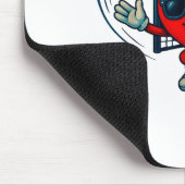 Valentines Day Soccer Goalkeeper Funny Heart Boys Muismat (Hoek)