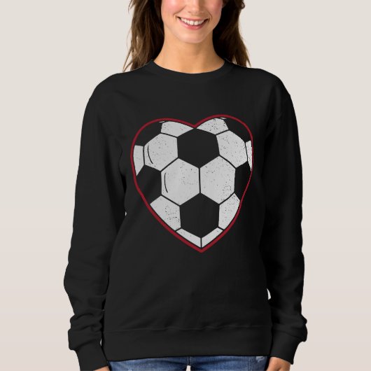 Valentine's Day Soccer Red Heart Trui (Voorkant)