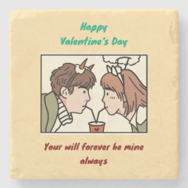 Valentine's Day Stenen Onderzetter