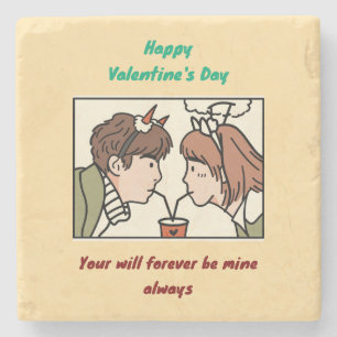 Valentine's Day Stenen Onderzetter