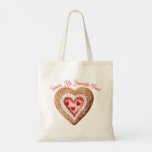 Valentines Day Sweet Cookie Heart Favorite Treat Tote Bag (Achterkant)