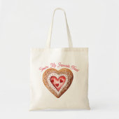 Valentines Day Sweet Cookie Heart Favorite Treat Tote Bag (Voorkant)