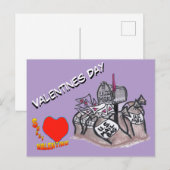 Valentines Day, Sweet Valentine Cust. Postcard Briefkaart (Voorkant / Achterkant)