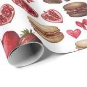 Valentine's Day Sweets Wrapping Paper Cadeaupapier (Rol Hoek)