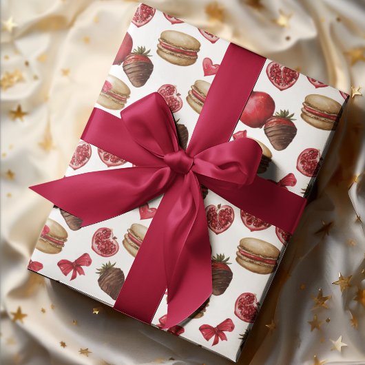 Valentine's Day Sweets Wrapping Paper Cadeaupapier