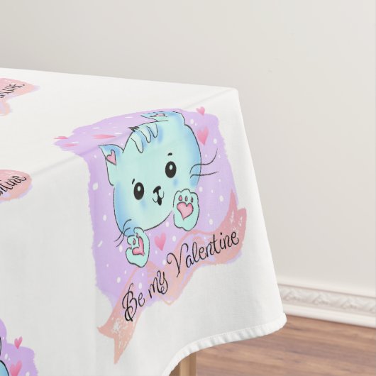 Valentine's Day Tablecloth Be my Valentine Tafelkleed (Voorbeeld)