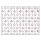Valentine's Day Tablecloth Cat Pink Hearts  Tafelkleed (Voorkant (Horizontaal))