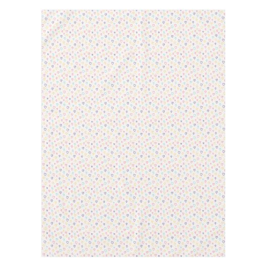 Valentine's Day Tablecloth Colorful Hearts  Tafelkleed (Voorkant)