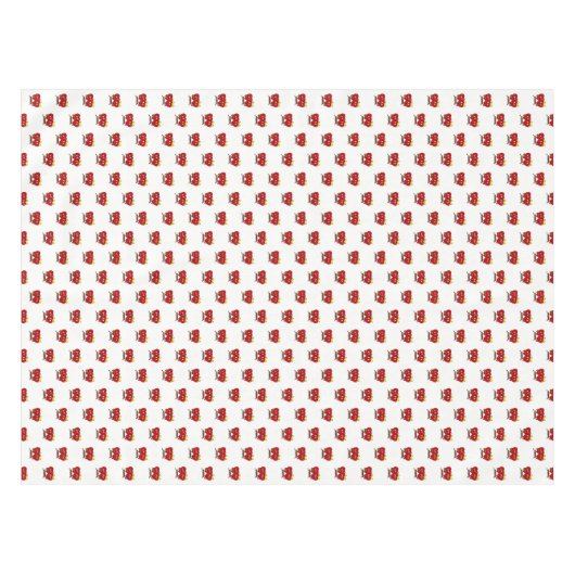 Valentine's Day Tablecloth Couple Red Hearts  Tafelkleed (Voorkant (Horizontaal))