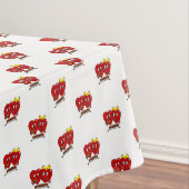 Valentine's Day Tablecloth Couple Red Hearts  Tafelkleed (Voorbeeld)