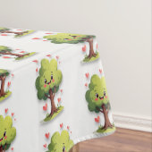 Valentine's Day Tablecloth Love Tree Red Hearts  Tafelkleed (Voorbeeld)