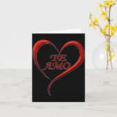 Valentines Day Te Amo Spani-shirt  Kaart (Gele Bloem)