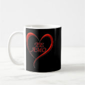 Valentines Day Te Amo Spani-shirt  Koffiemok (Links)
