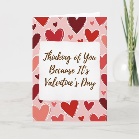 Valentines Day Thinking Of You Card Kaart (Voorkant)