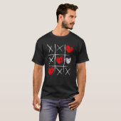 Valentine's Day Tic Tac Toe Valentine Funny Cute H T-shirt (Voorkant volledig)