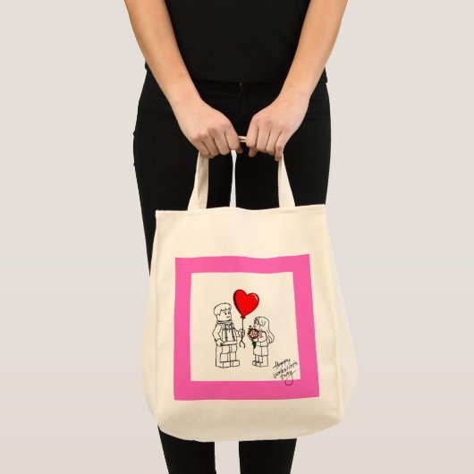 Valentines Day Tote Tote Bag (Voorkant (product))
