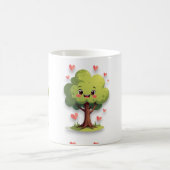 Valentine's Day Tree Red Hearts Mugs Koffiemok (Center)