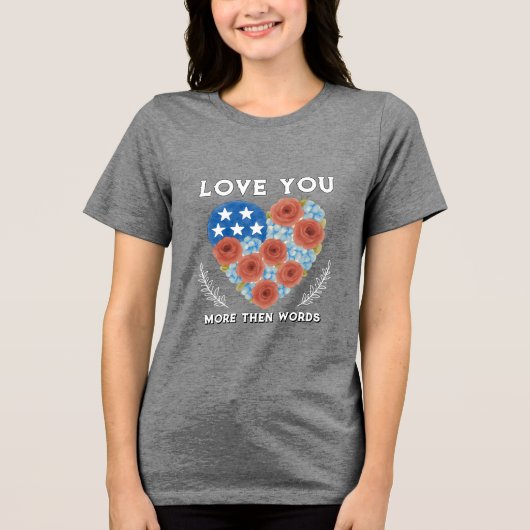 Valentine's day Tri-Blend shirt (Voorkant)
